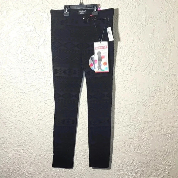 Boom Boom Bumpit up shape flocking jeans leggings size medium - Picture 1 of 8